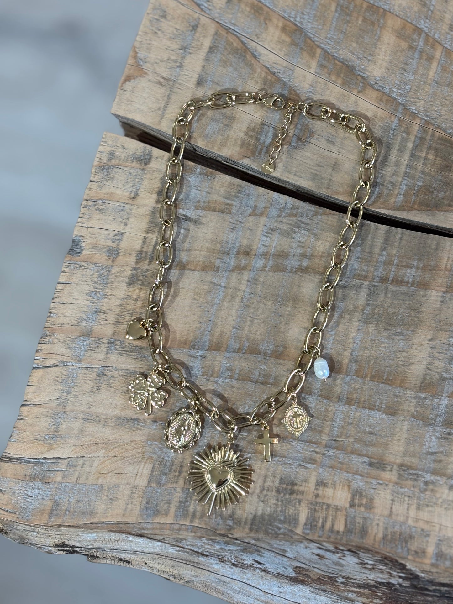 COLLANA Multicharms Pearl