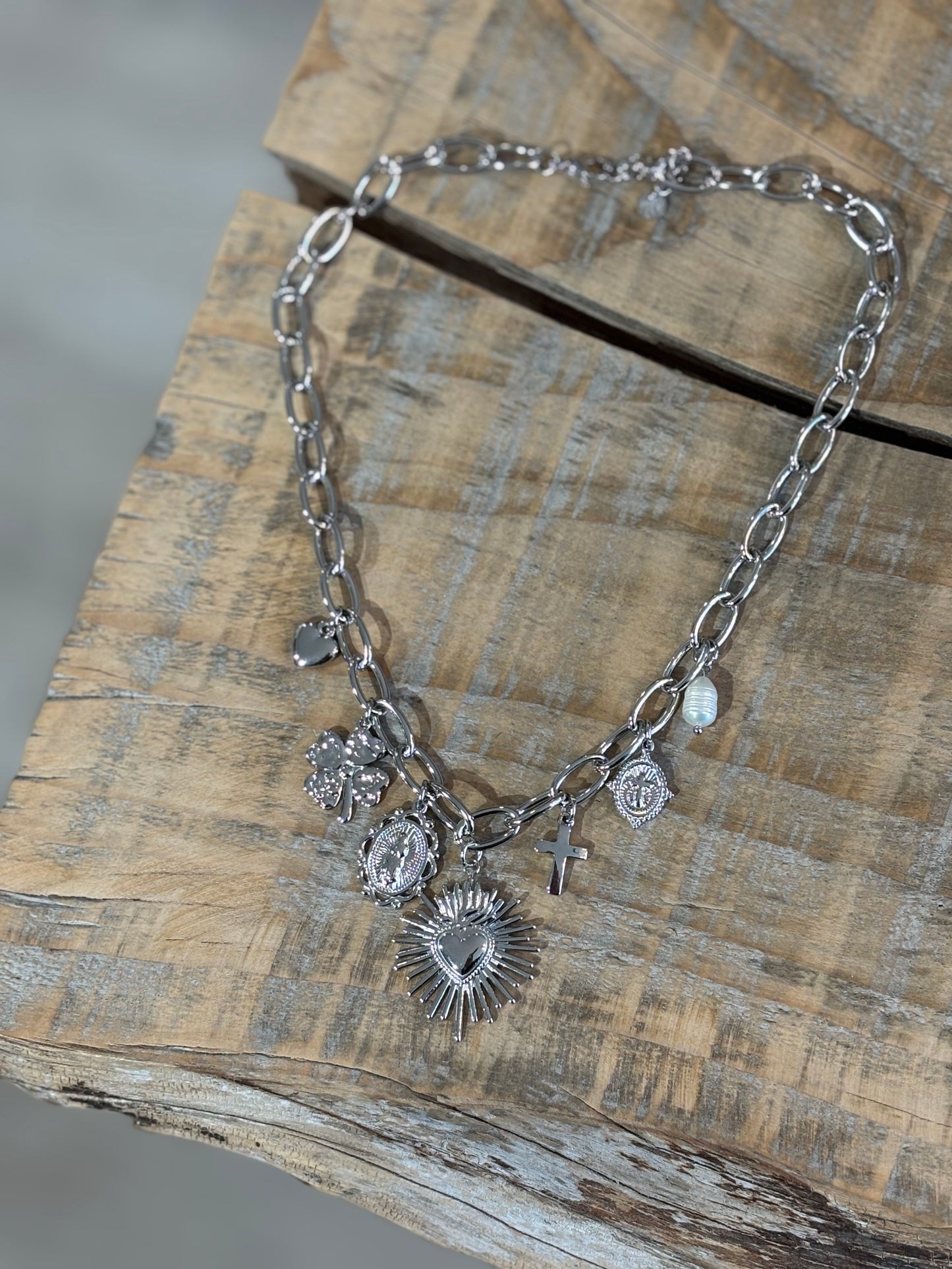 COLLANA Multicharms Pearl