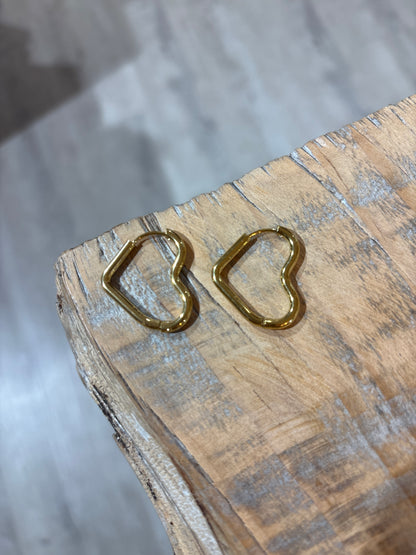 Orecchini CUORE VUOTO ORO