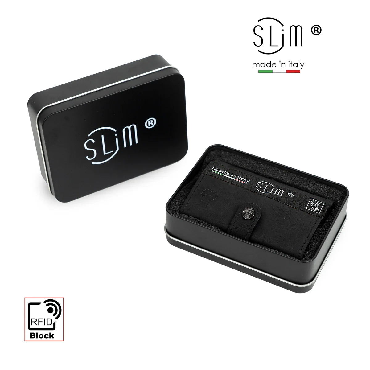 Portafoglio SLIM OLD AMERICA NERO