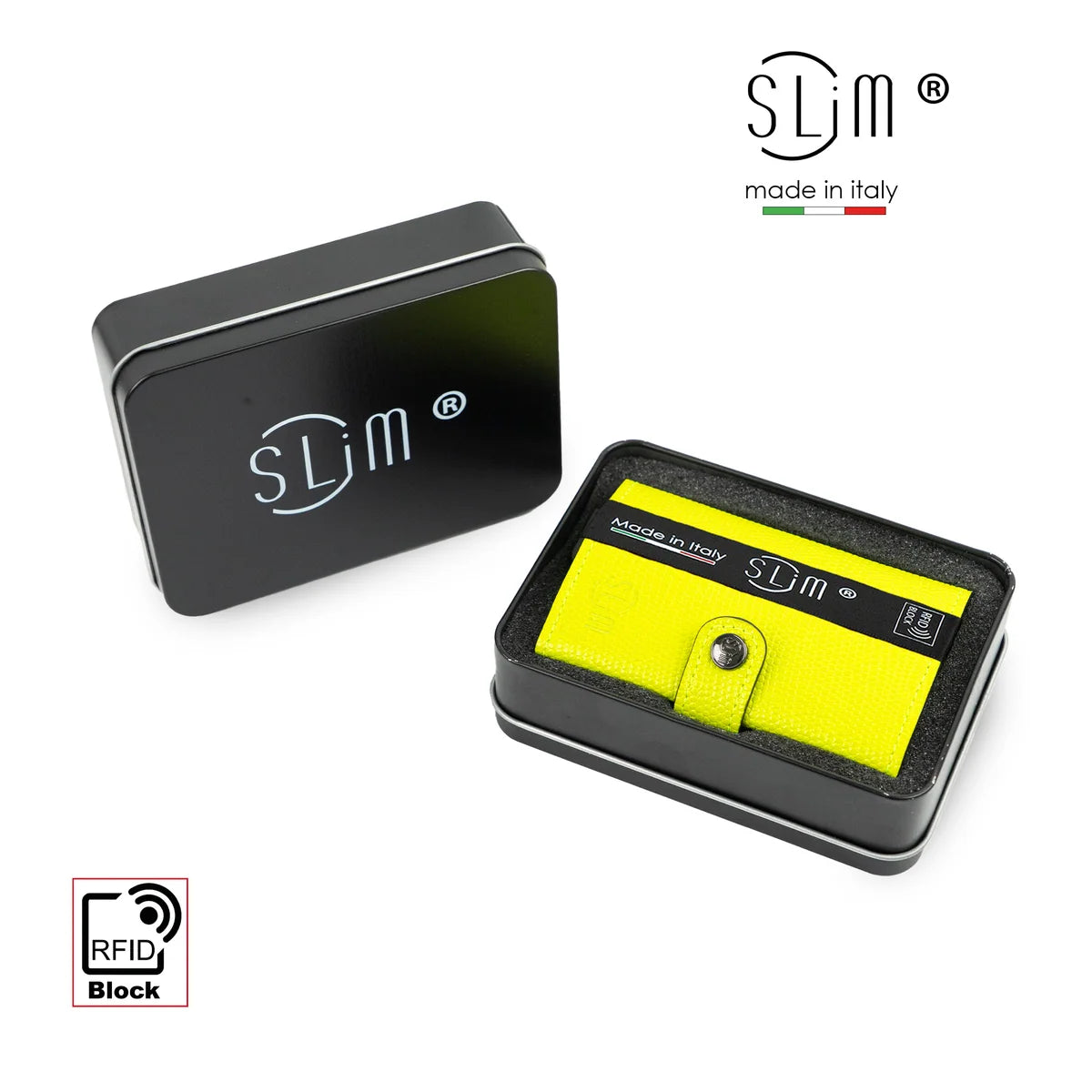 Portafoglio SLIM TEJUS LIME