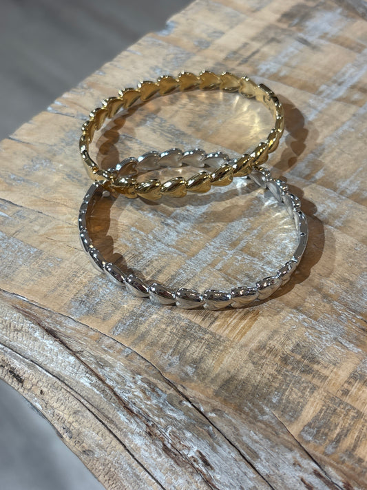 Bracciale rigido CUORE PIENO