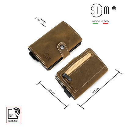 Portafoglio SLIM OLD AMERICA SABBIA