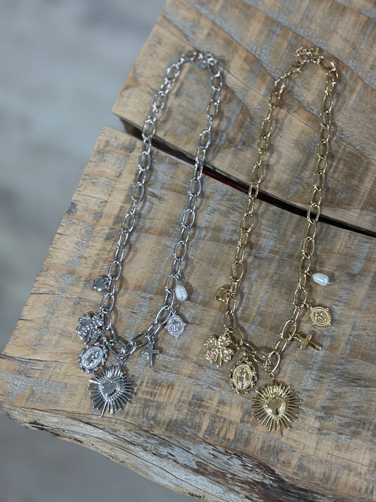 COLLANA Multicharms Pearl