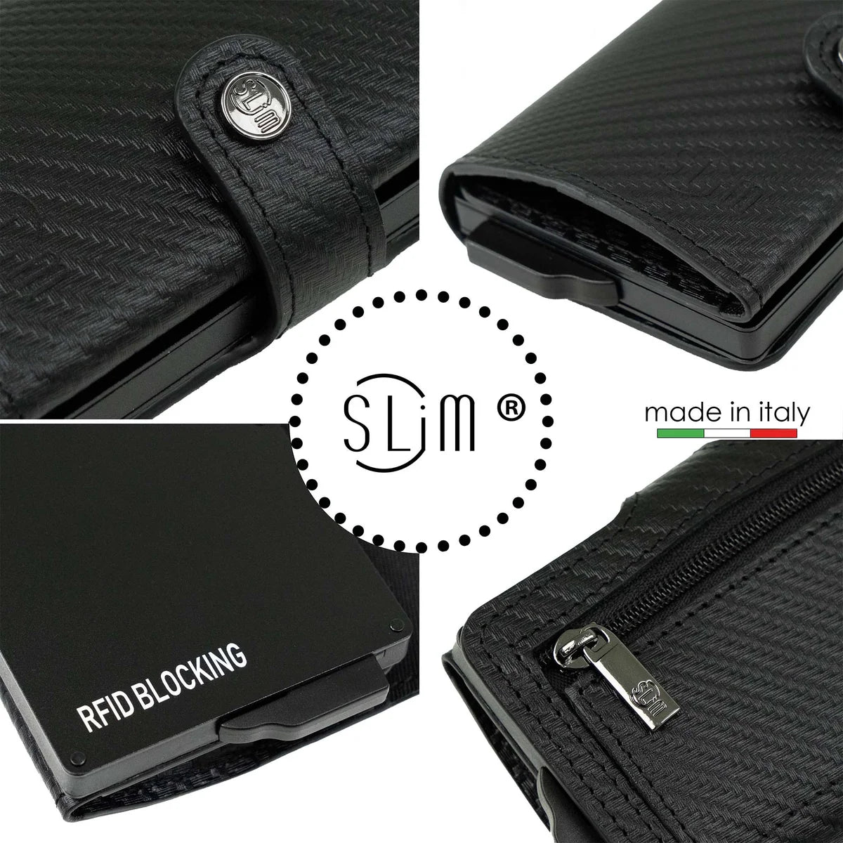 Portafoglio SLIM CARBON NERO