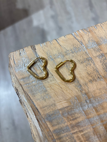 Orecchini CUORE VUOTO ORO