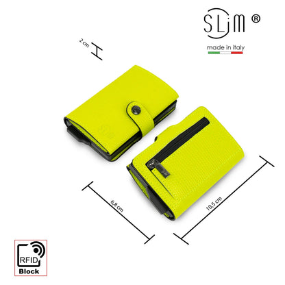 Portafoglio SLIM TEJUS LIME