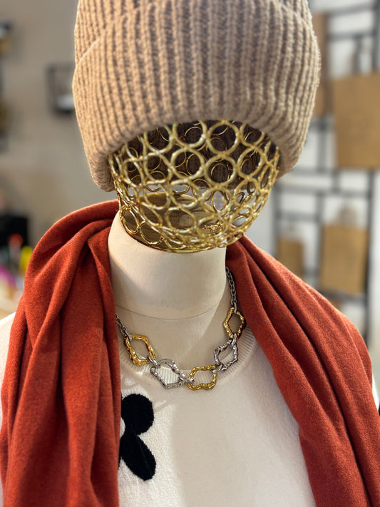 Collana MARTELLATA BICOLOR