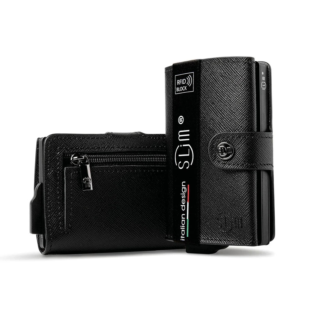 Portafoglio SLIM SAFFIANO NERO