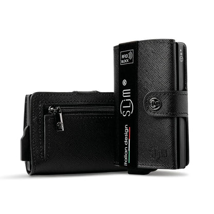 Portafoglio SLIM SAFFIANO NERO