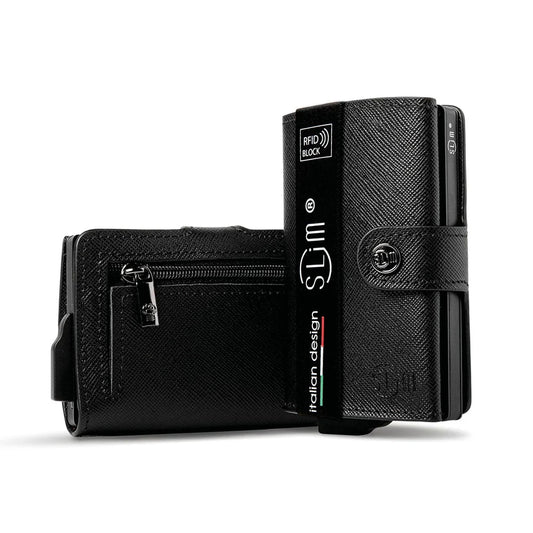 Portafoglio SLIM SAFFIANO NERO