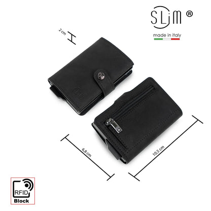 Portafoglio SLIM OLD AMERICA NERO