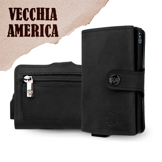 Portafoglio SLIM OLD AMERICA NERO